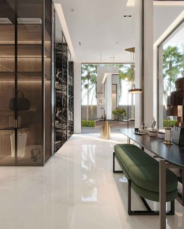 Luxury advisory office interior representing Bond Properties Global’s consulting approach.