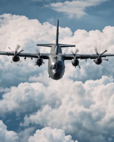 A moving truck with company branding is parked next to an open shipping container on a trailer. Two people are handling items near the container, while a car is parked in the background. The sky is overcast, and the ground appears to be asphalt.