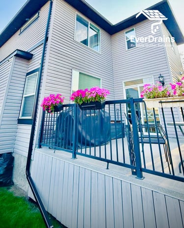 Custom gutter design and installation project by EverDrain