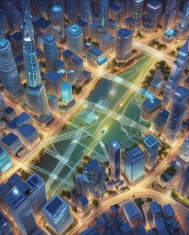 An advanced semiconductor manufacturing facility.