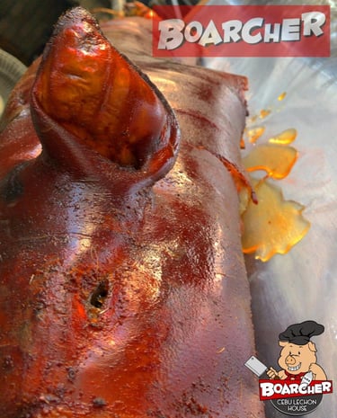 photo of lechon with liquid oozing out from is belly