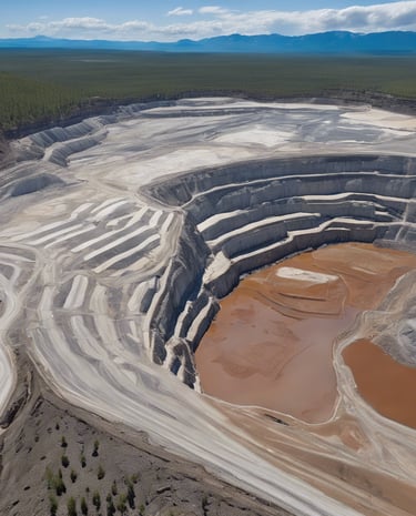 Open-cut mine site