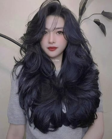 tóc uốn cả đầu