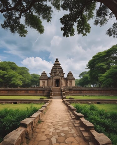 A travel consultant assisting clients with maps and travel plans in a cozy office.