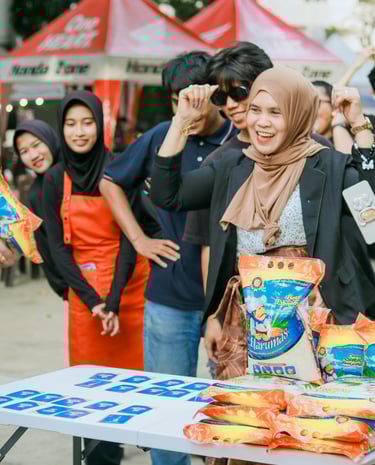 Fun Game Beras Harumas at Big Bazaar 6.0 by Bigguytravels