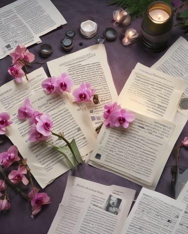 A cozy reading nook bathed in soft grey light with a steaming cup of tea beside a novel.