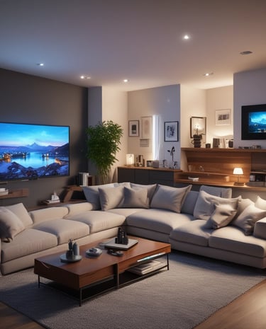 A serene bedroom with soft colors and minimalist design promoting relaxation.