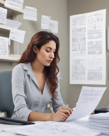 A modern, smart workspace featuring ergonomic furniture and integrated technology for productivity.