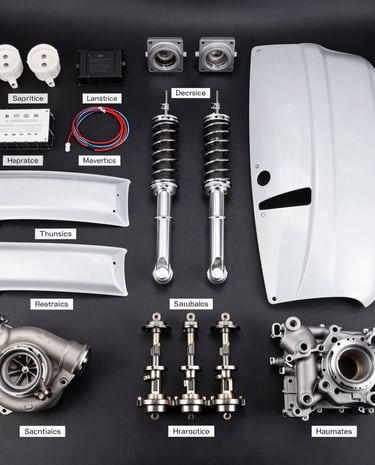 Hands inspecting a premium imported car component with precision tools.