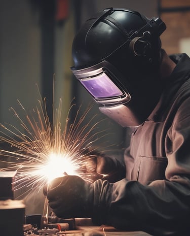 High-tech automation control panel with glowing circuit indicators.