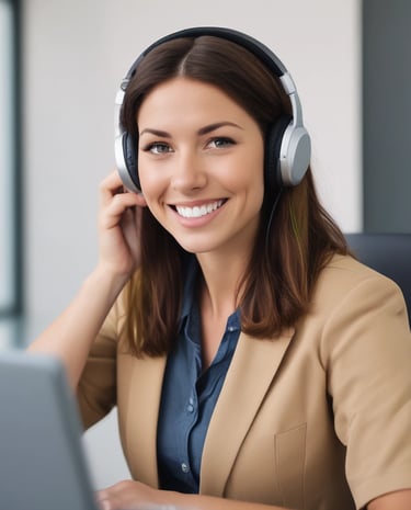 An Australian cityscape with digital voice wave graphics overlayed, symbolizing voice AI technology.