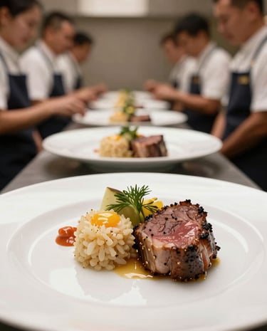 High-resolution shot of a beautifully plated meal made from Ultra Provisions ingredients.