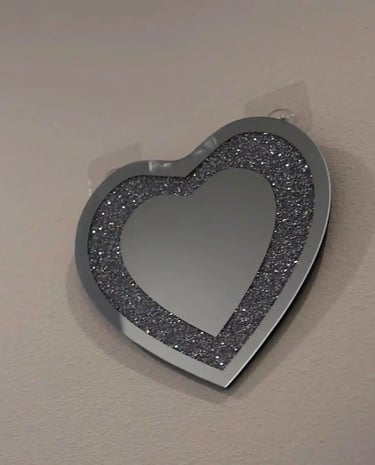 Heart-themed decor at our AFH facility representing love, care, and a warm, welcoming environment for residents.