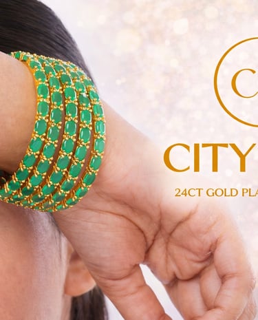 City Girl Jewellery -citygirlbangles-18 Carat Gold Plated-Bridal Wear-Party Wear-Daily Wear