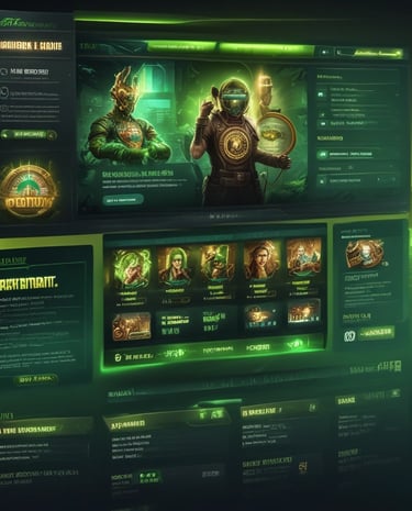 A group of people collaborating over digital devices in a bright office.