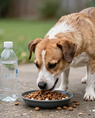 A happy beagle wearing a stylish collar and leash in a park.