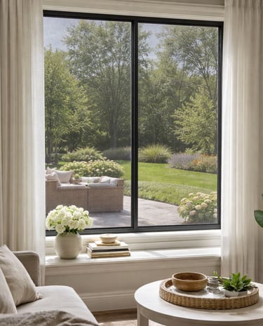 A view from inside of a home.