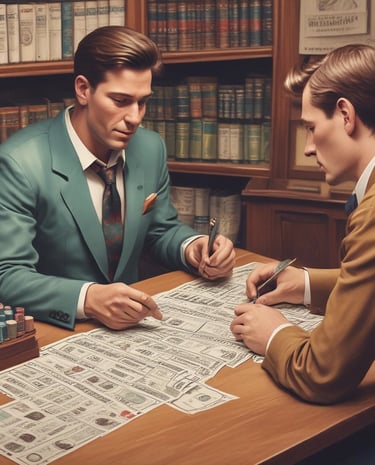A calm, focused person reviewing betting performance charts in a modern office.