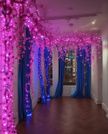 A professional photoshoot in progress with a family celebrating a birthday.