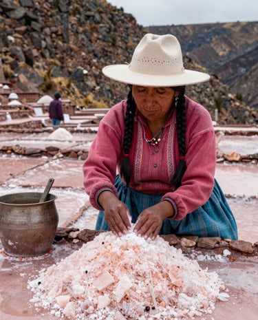 Local farmers hand-harvesting botanical ingredients in the lush Amazon rainforest.