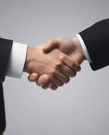 Close-up of hands exchanging business cards in a professional setting.