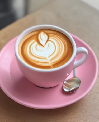 Smiling team members sharing ideas around a table with coffee cups.