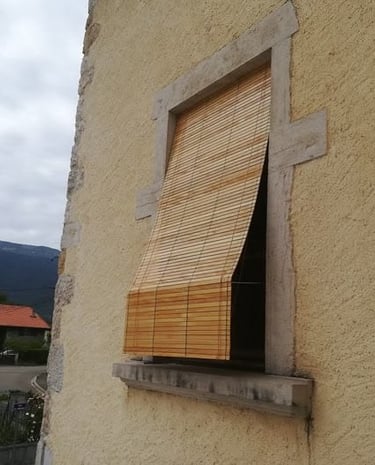 Store en bambou, léger, économique et durable