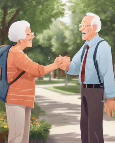 two man laughing at each other