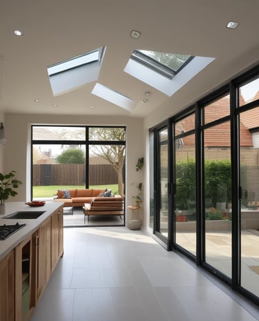 a kitchen extension project 