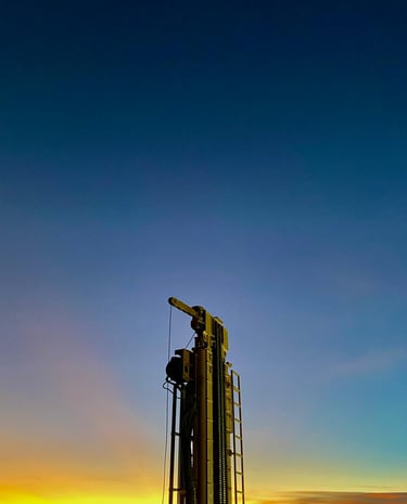 Torre de perforación Rotary, lugar donde HSE.IA implementó sus soluciones 