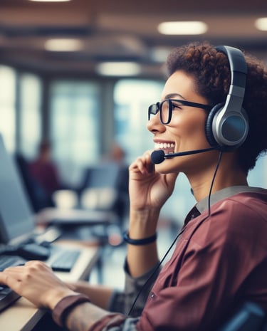 A neon sign with both English and Chinese characters illuminates against a dark background. The sign advertises a travel agency with services such as visa, tour, and ticket assistance. The surrounding area is dimly lit, with faint reflections visible.