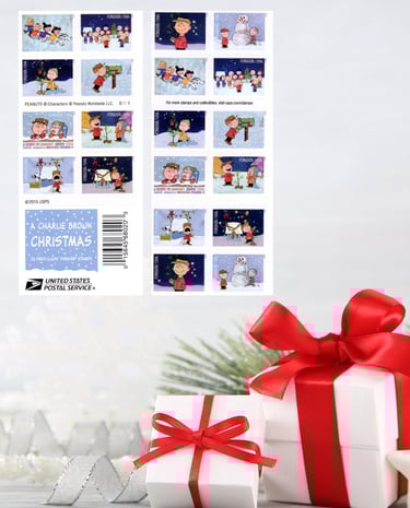 Charlie Brown Christmas Forever Stamps