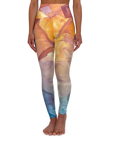 colorful crystal leggings