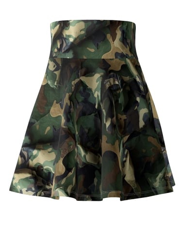 camo skater skirt