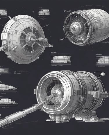 A compact drone with four propellers hovers in mid-air, framed against a blurred natural background with greenery. The drone's design appears sleek and modern, equipped with a camera and lights on its arms.