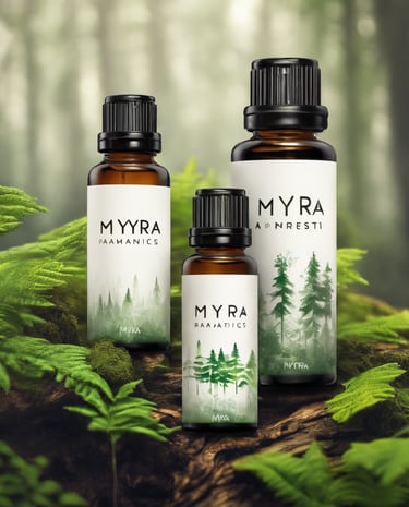 several vials in white wooden organizer shelf