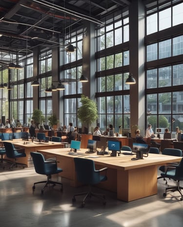 Stack of official documents and reports on a polished wooden desk.