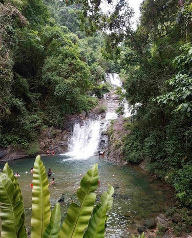 la,pi waterfall khao lak phang nga thailand