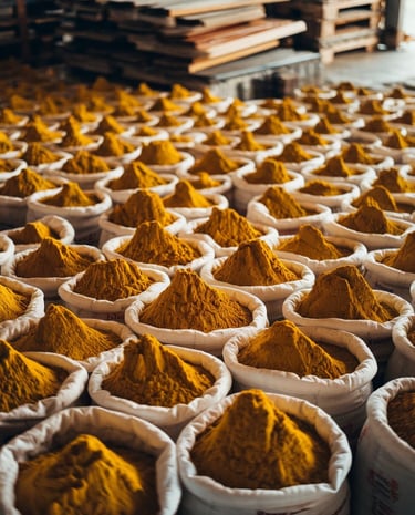 packaging for turmeric exports worldwide