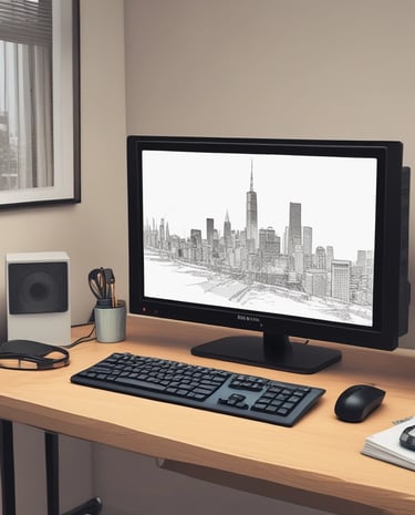 A mini-pc connecting with a monitor