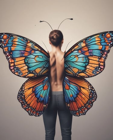 A representation of kundalini energy rising.