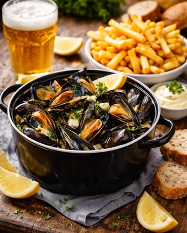 Moules Frites a Banyuls Sur Mer