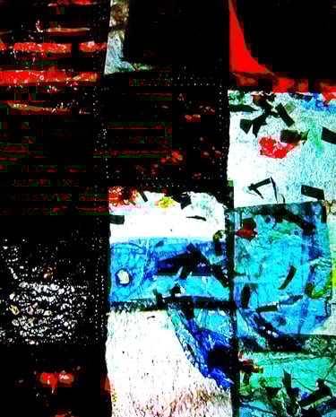 Abstract recycled plastic photo stock from recycled plastic sewing