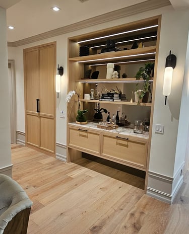 Featuring a Beautiful Built-in Credenza  