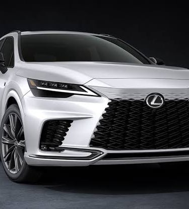 a white suv with a black background and a black background