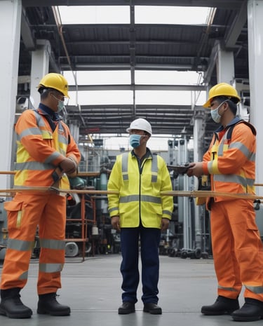 A serene view of a blue ocean with a ship sailing under a clear sky near Makassar coast.