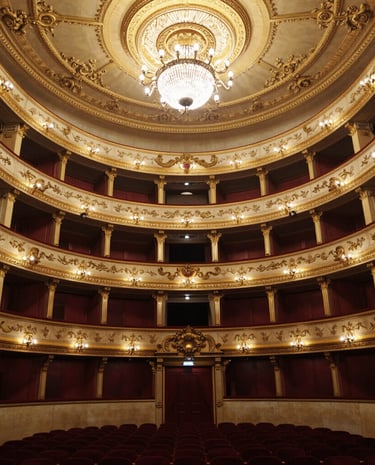 Audience applauding during the Premio Verga award ceremony in a classic venue