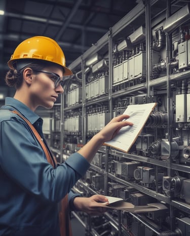 Team meeting discussing project plans with digital displays in background.
