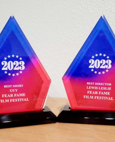 Fear Fame Film Festival 2023 award trophy
