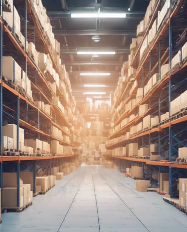 red and blue cargo containers